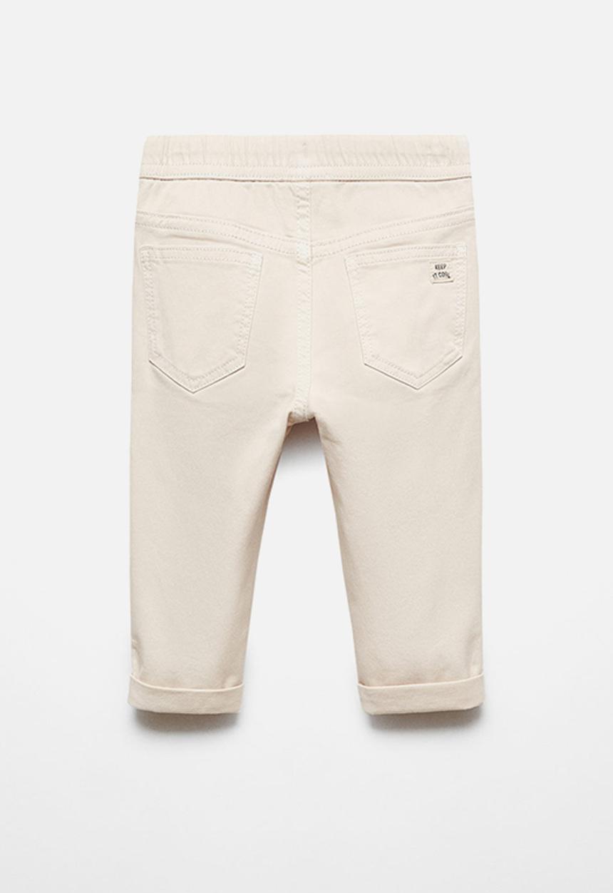 MANGO - Trousers cord - ice-white