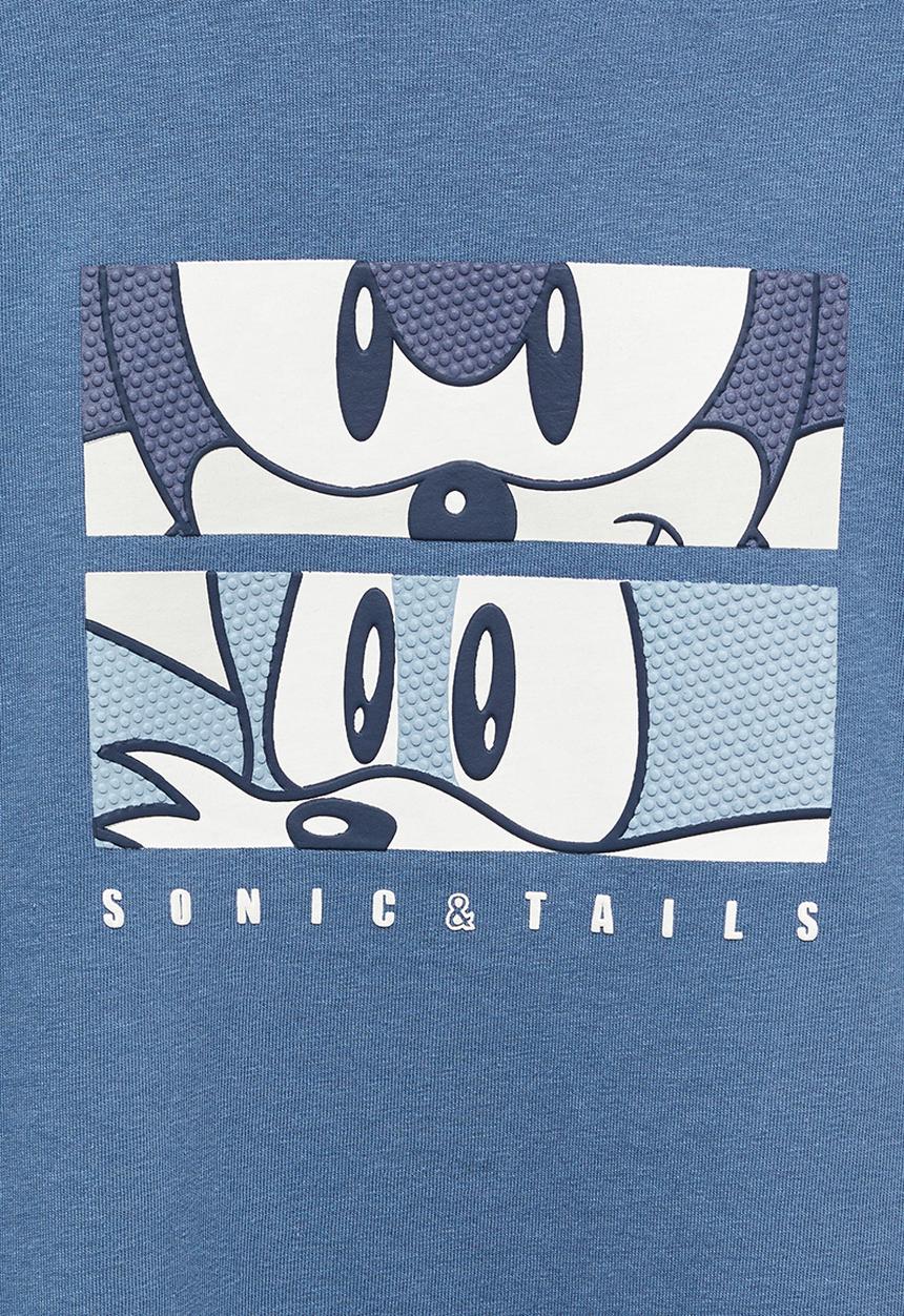 MANGO - T-shirt tails - blue