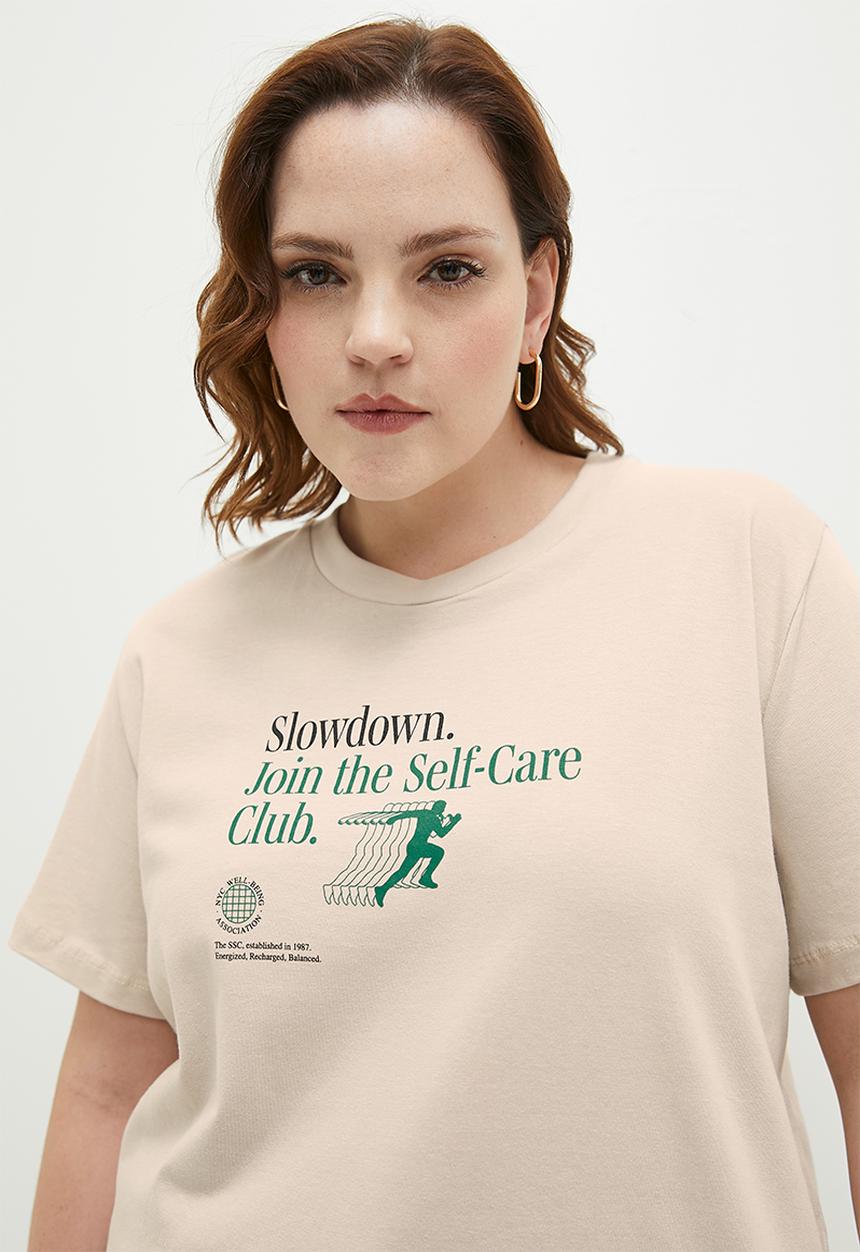 Superbalist - Slogan graphic tee plus - neautral