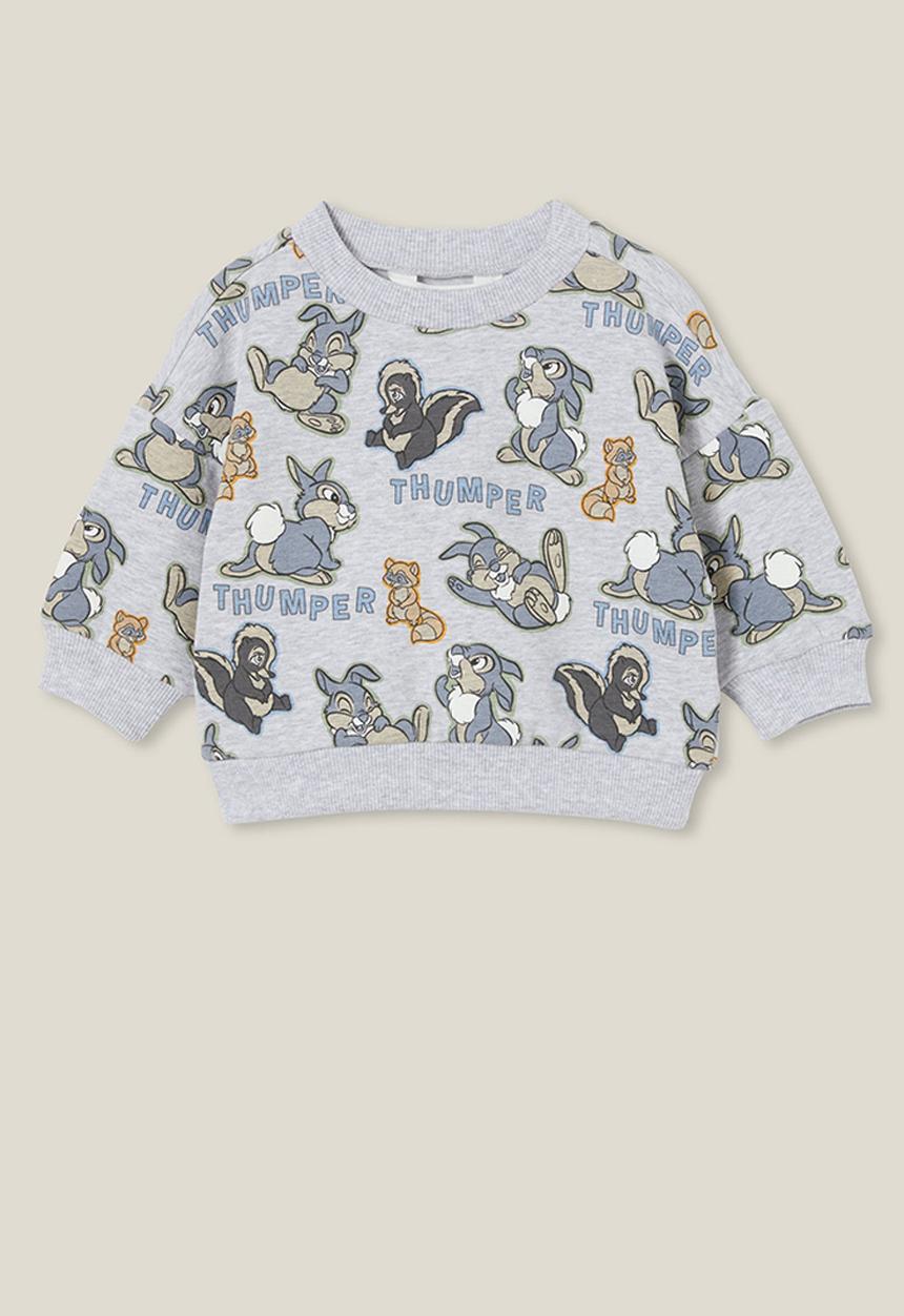 Cotton On - Alma drop shoulder sweater lcn - lcn dis cloud marle/thumper