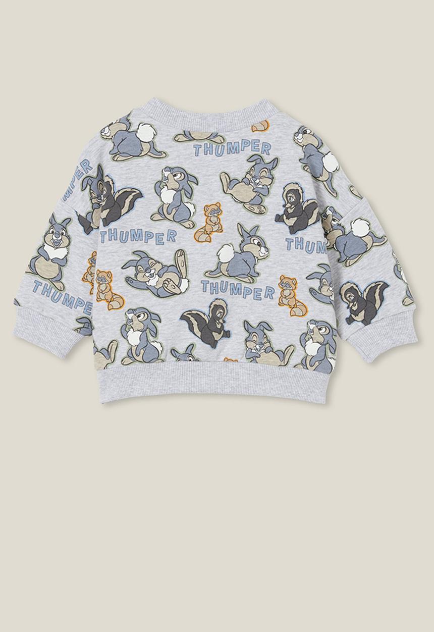Cotton On - Alma drop shoulder sweater lcn - lcn dis cloud marle/thumper