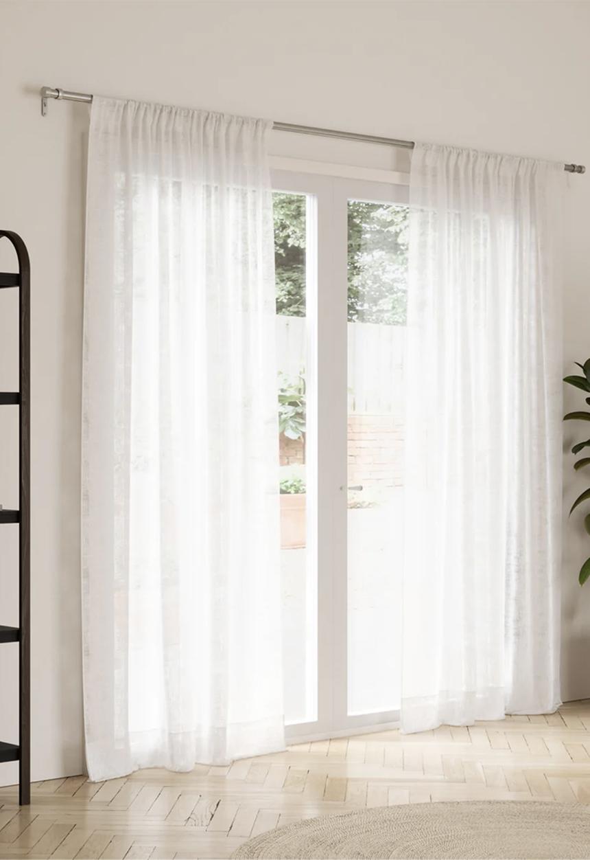 Umbra - CAPPA Expandable Single Curtain Rod Brushed Chrome 305-457cm