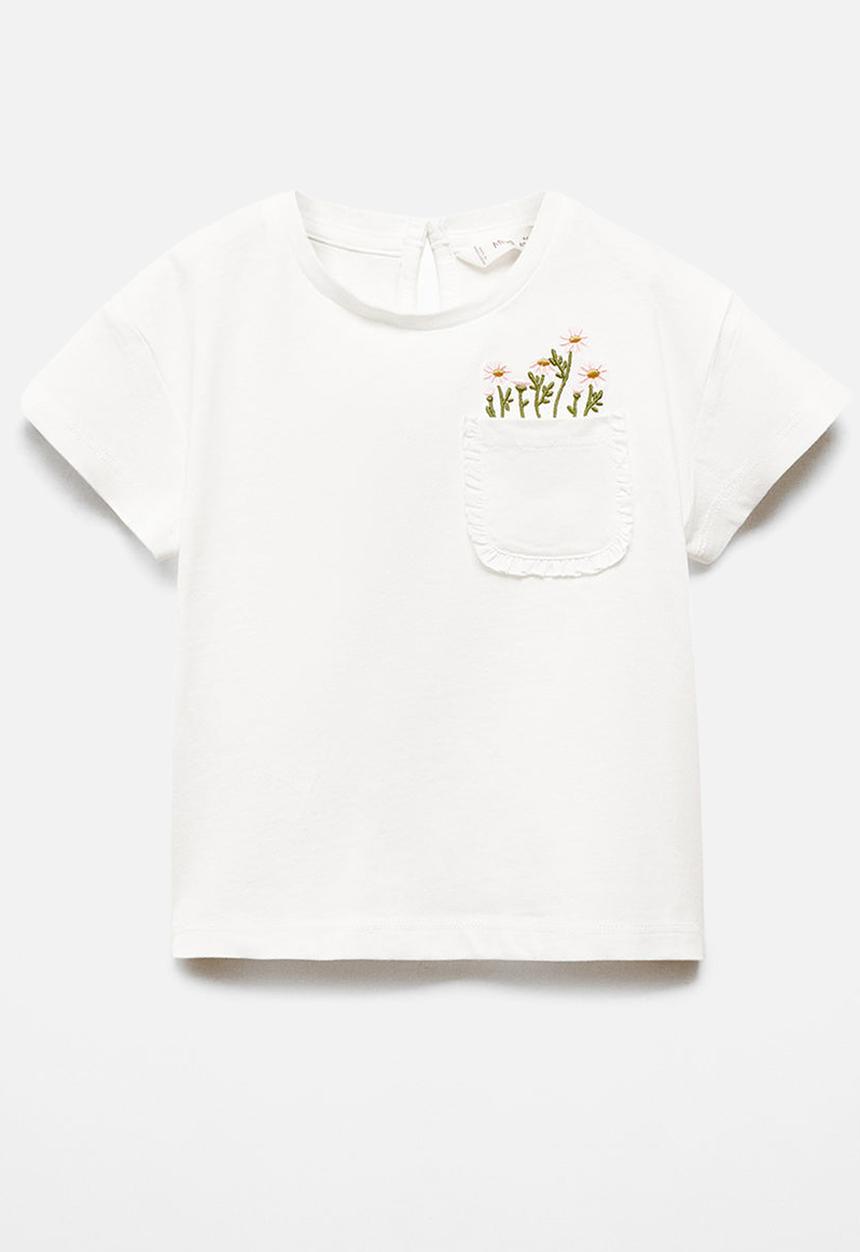 MANGO - T-shirt ramo - offwhite