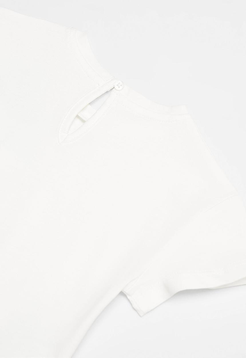 MANGO - T-shirt ramo - offwhite