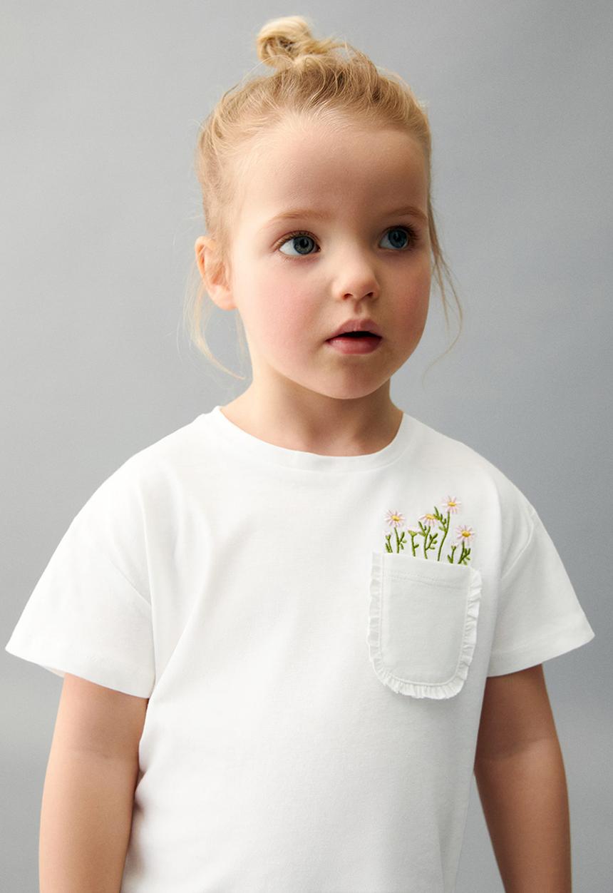 MANGO - T-shirt ramo - offwhite