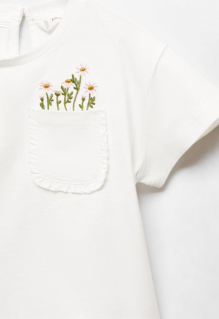 MANGO - T-shirt ramo - offwhite