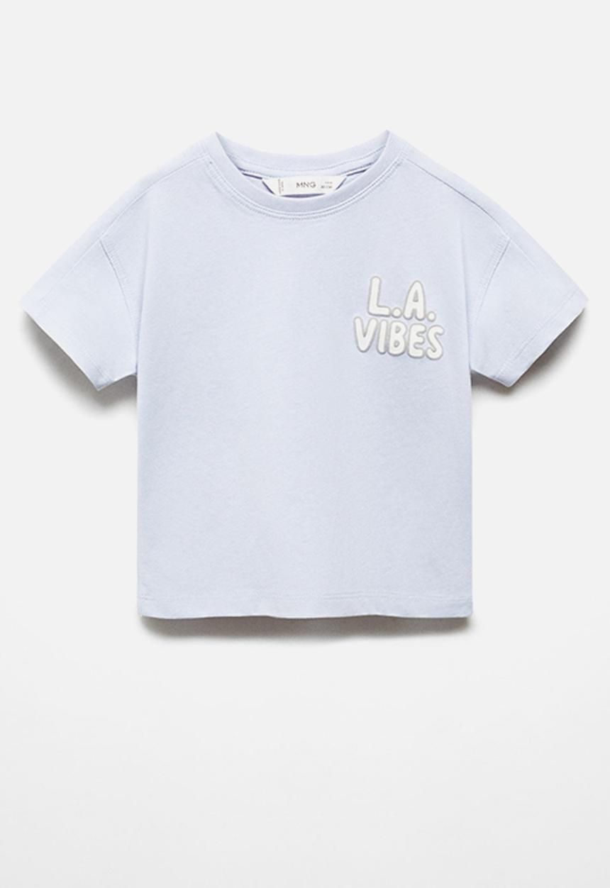MANGO - T-shirt lavibes - sky-blue