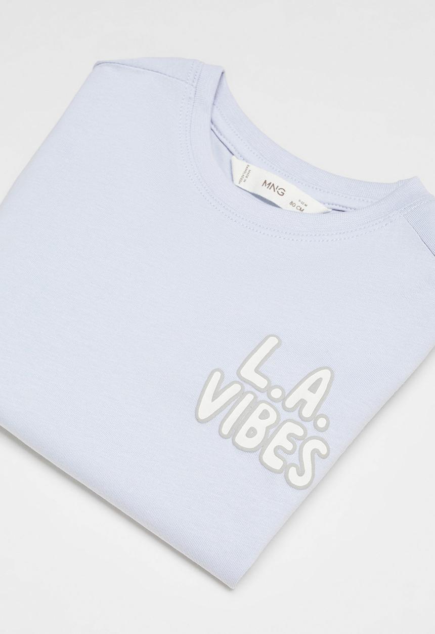 MANGO - T-shirt lavibes - sky-blue