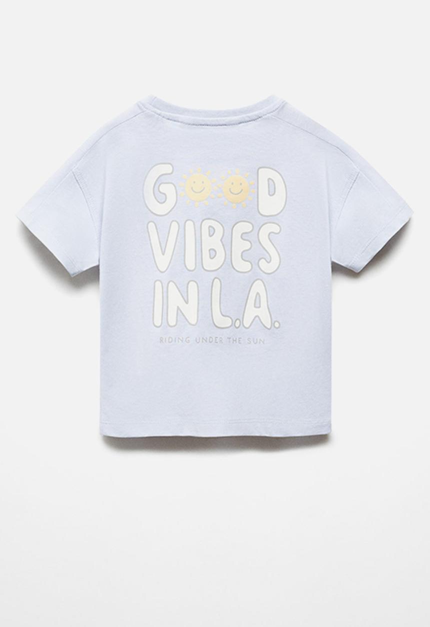 MANGO - T-shirt lavibes - sky-blue