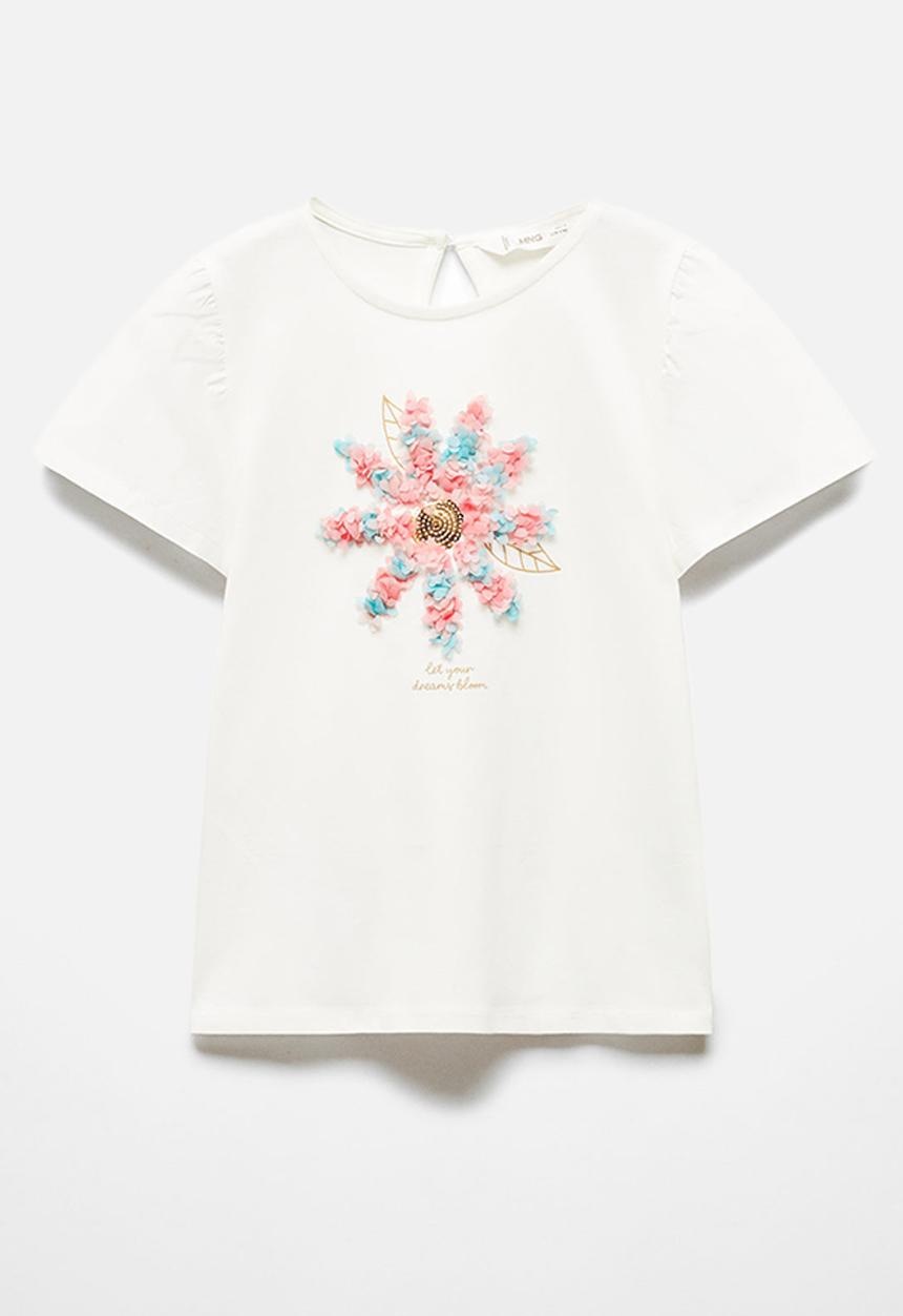 MANGO - T-shirt dreams - offwhite