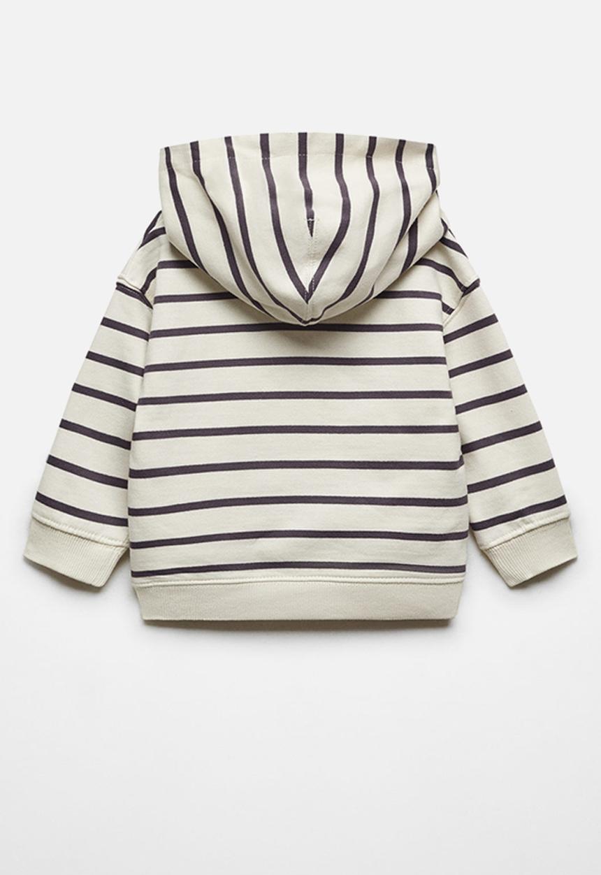 MANGO - Sweatshirt rayas - charcoal