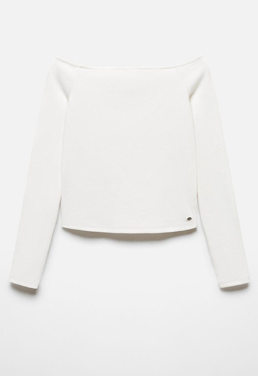 MANGO - T-shirt tami - white