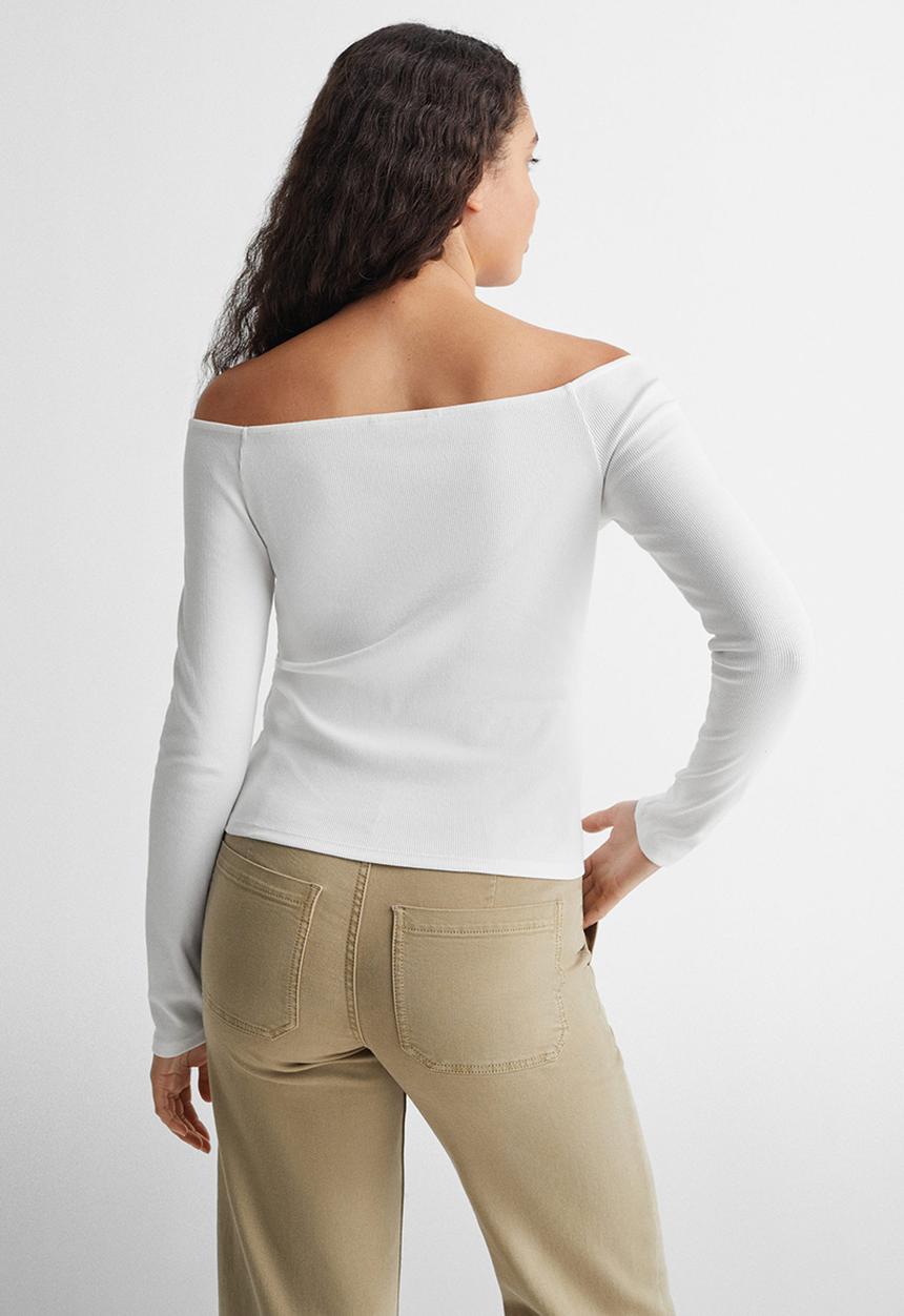 MANGO - T-shirt tami - white