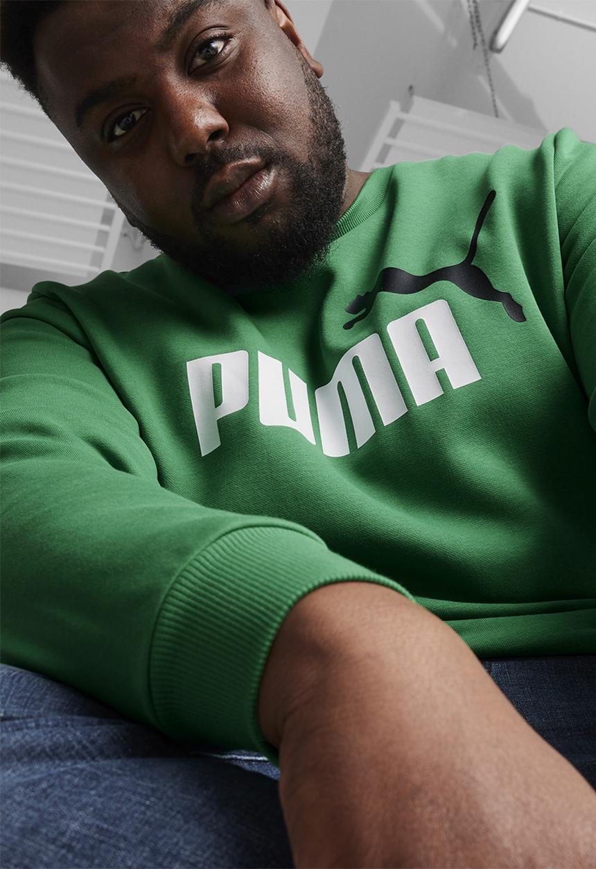 PUMA - ESS+ 2 Col Big Logo Crew FL - Archive Green