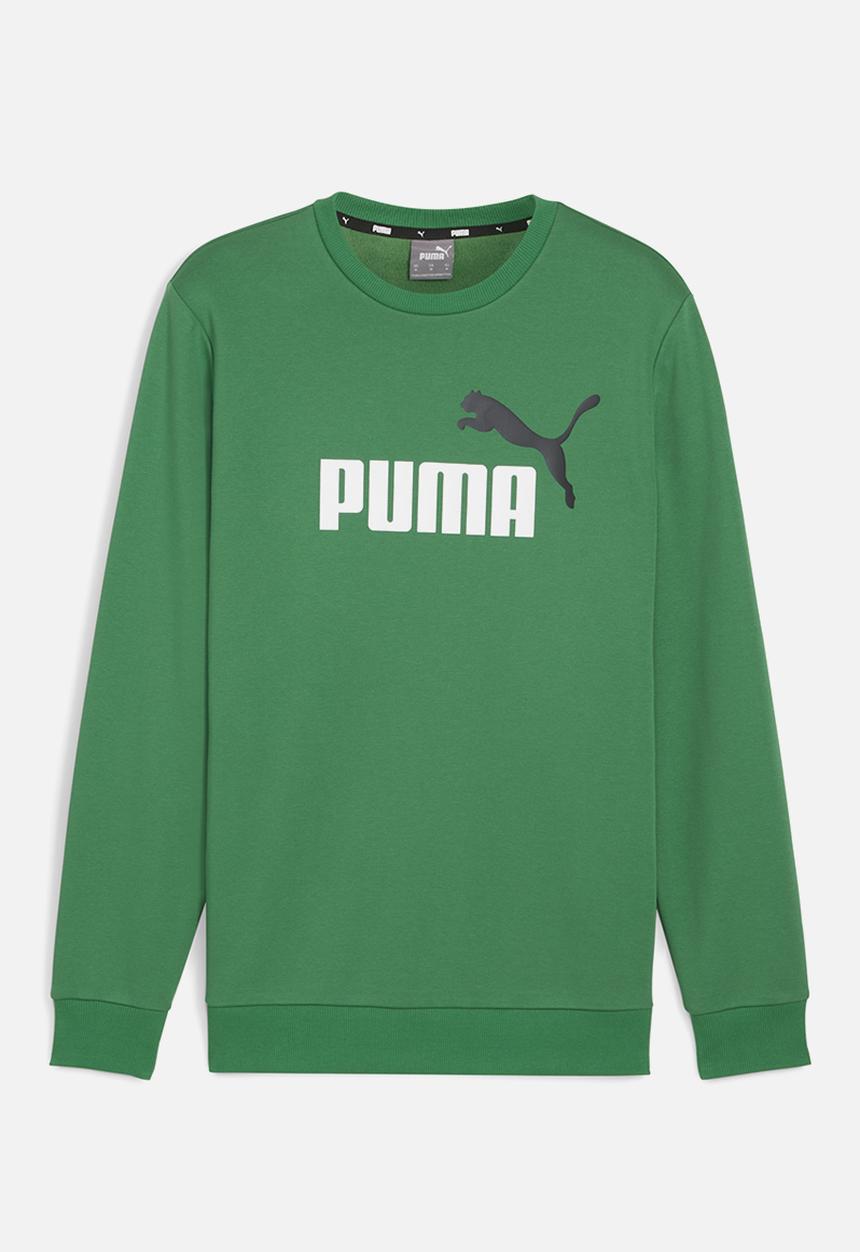 PUMA - ESS+ 2 Col Big Logo Crew FL - Archive Green