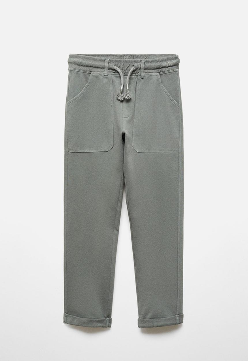 MANGO - Trousers mitre - green