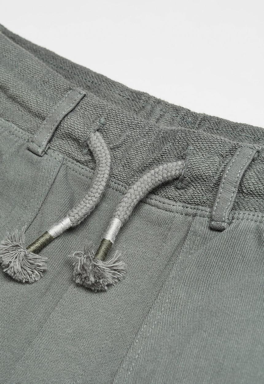 MANGO - Trousers mitre - green