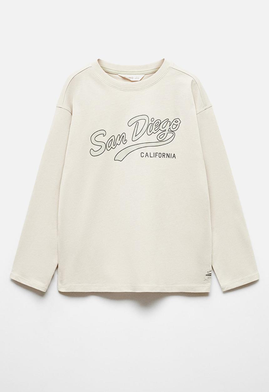 MANGO - T-shirt diego - sand