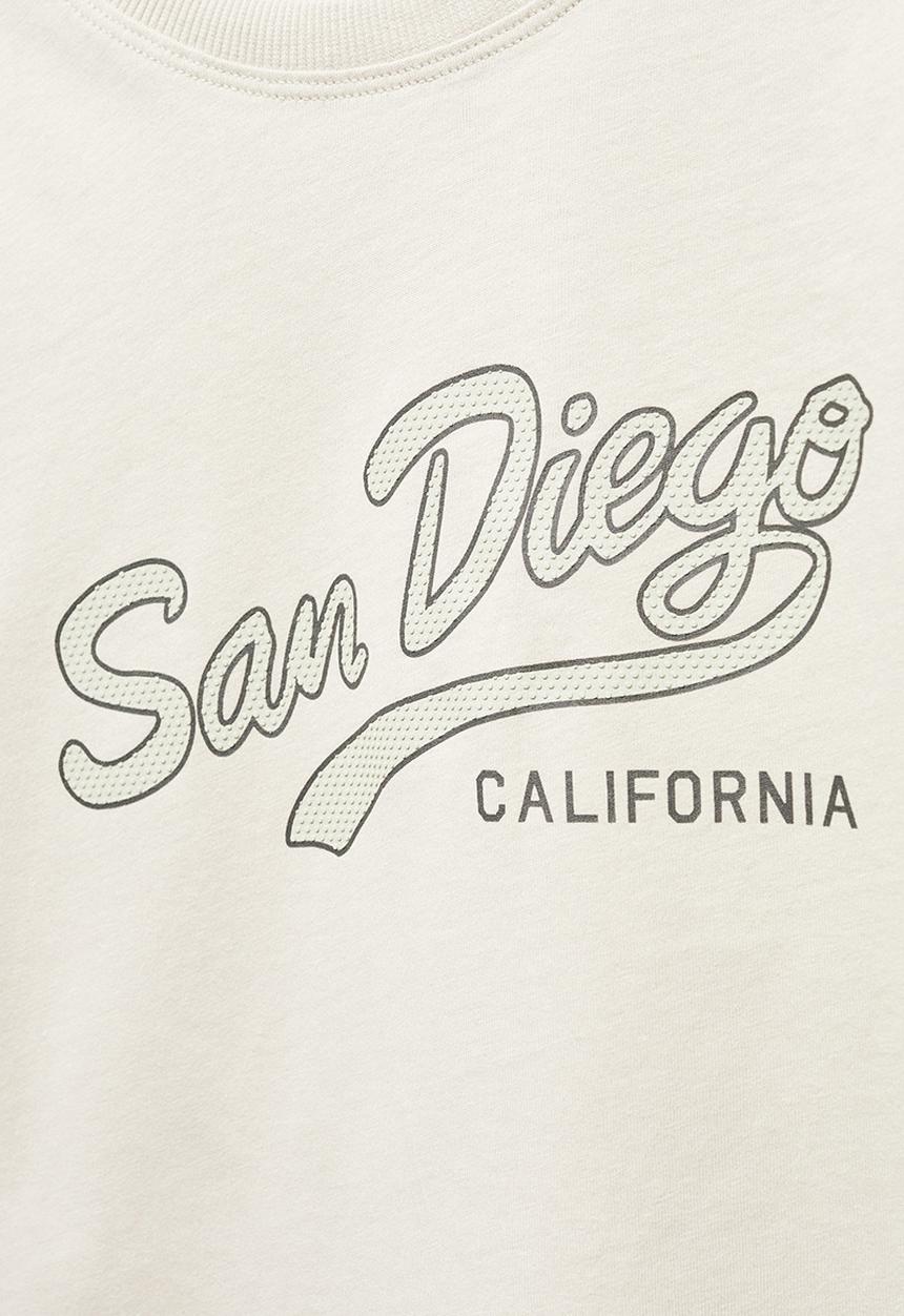 MANGO - T-shirt diego - sand