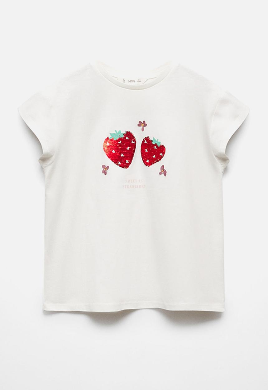 MANGO - T-shirt magical - offwhite