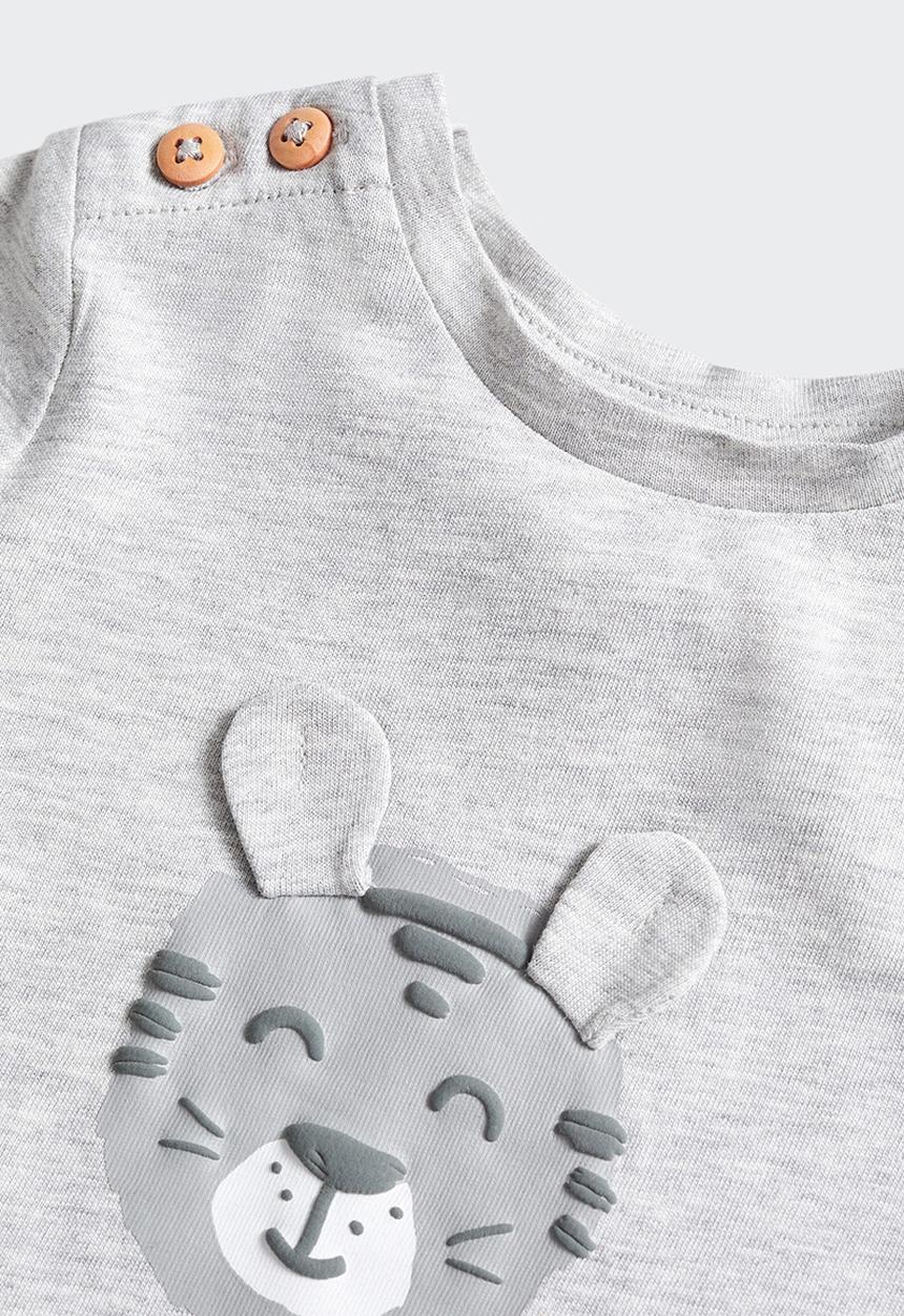MANGO - T-shirt tica - medium grey