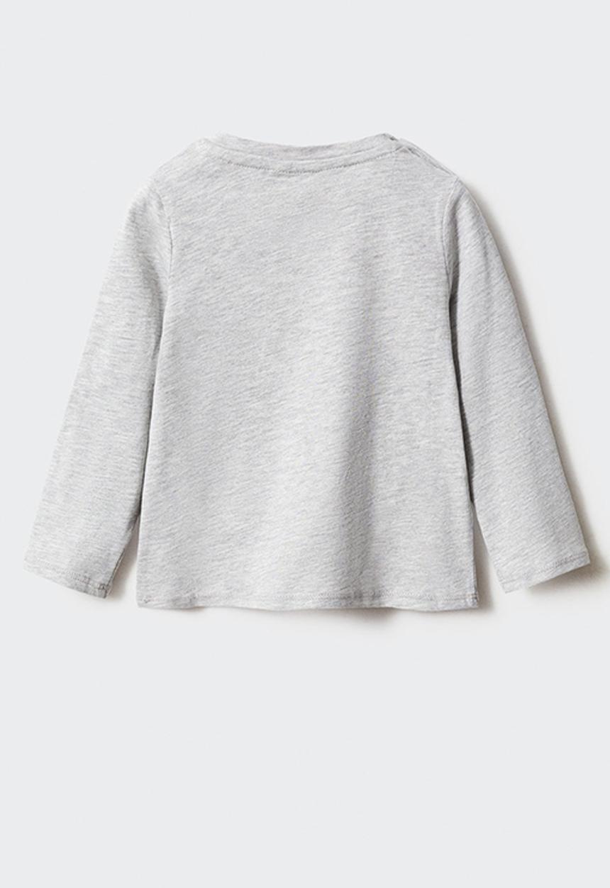 MANGO - T-shirt tica - medium grey