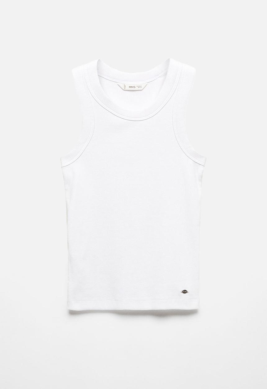 MANGO - T-shirt swim - white