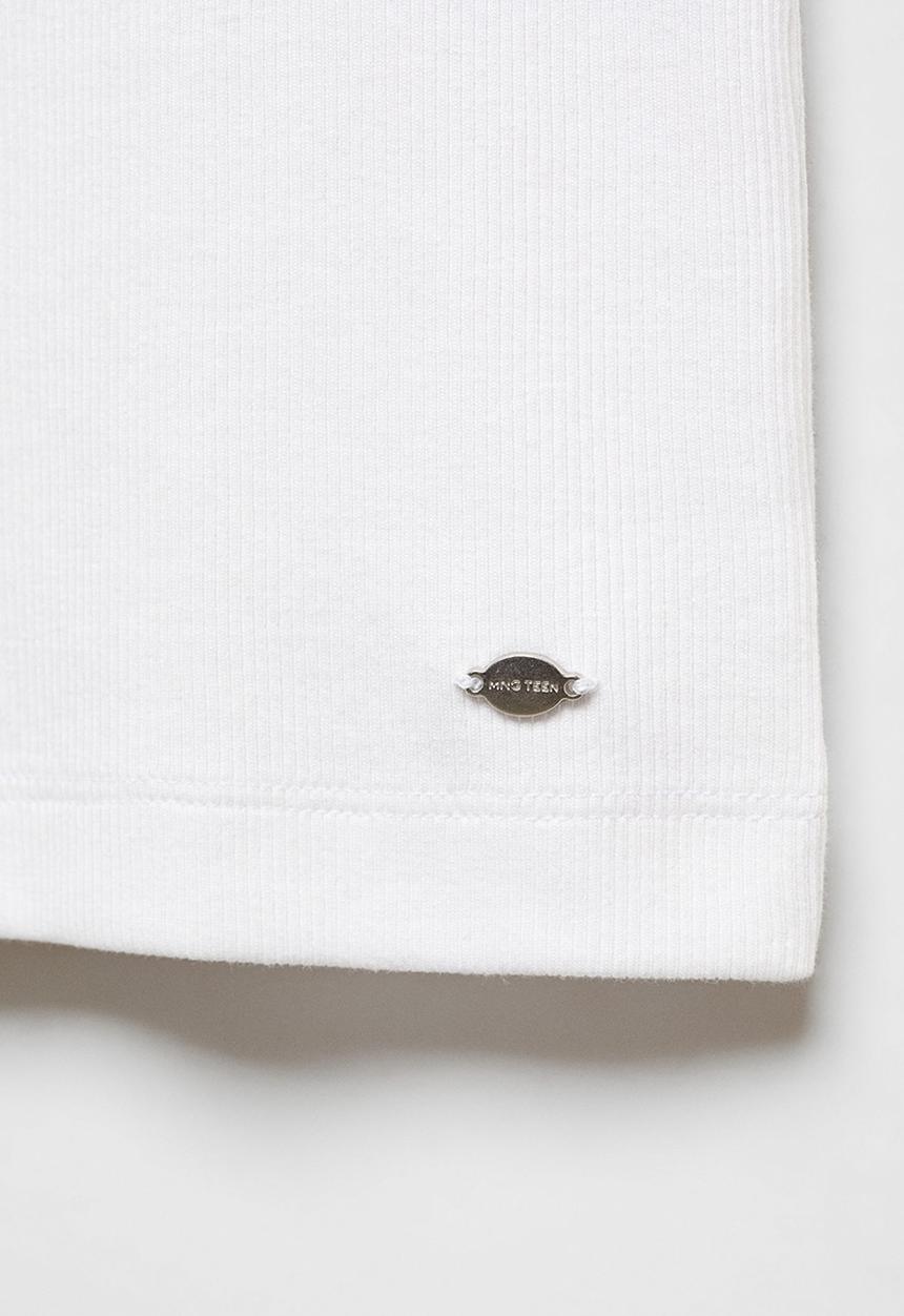 MANGO - T-shirt swim - white