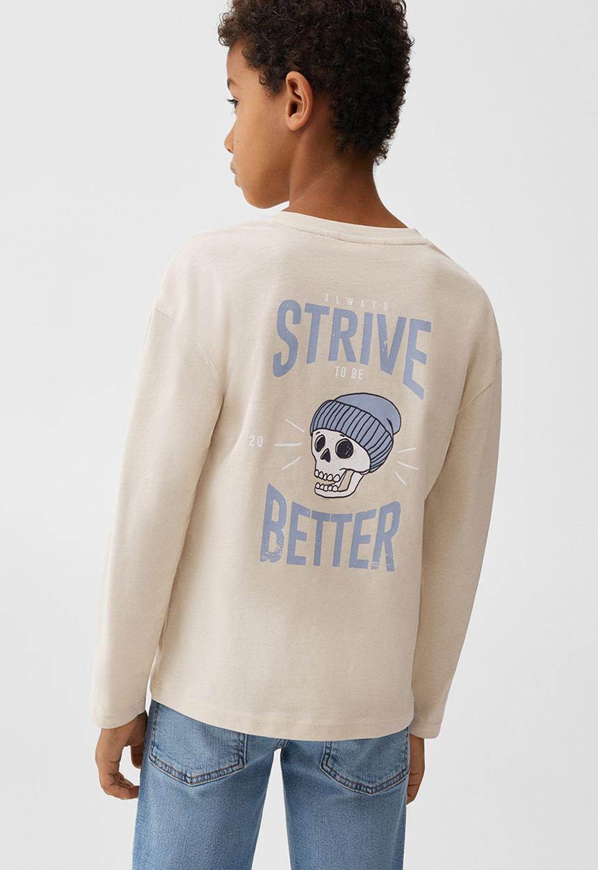 MANGO - T-shirt strive - sand