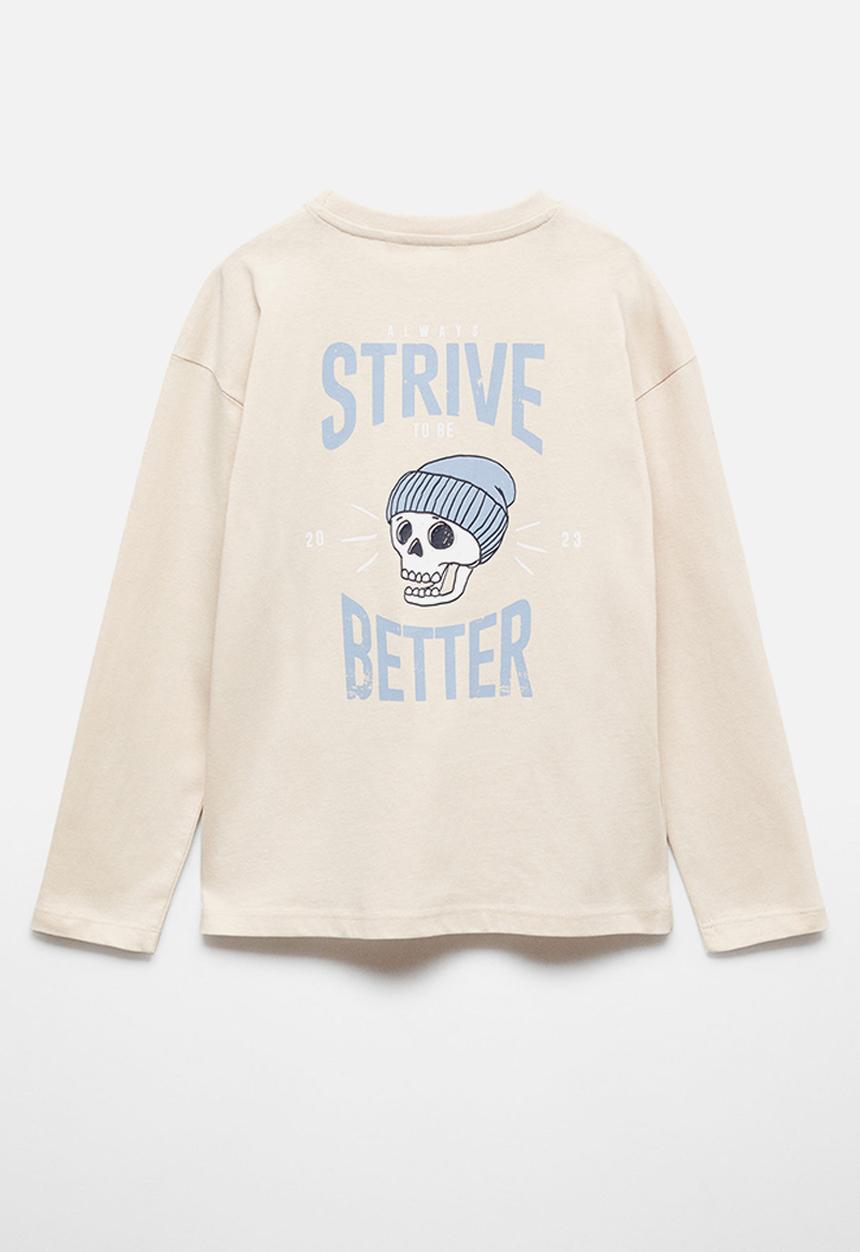 MANGO - T-shirt strive - sand