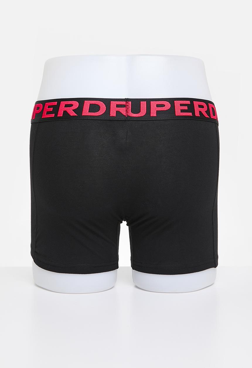 Superdry. - Boxer triple pack  - Black/Neon
