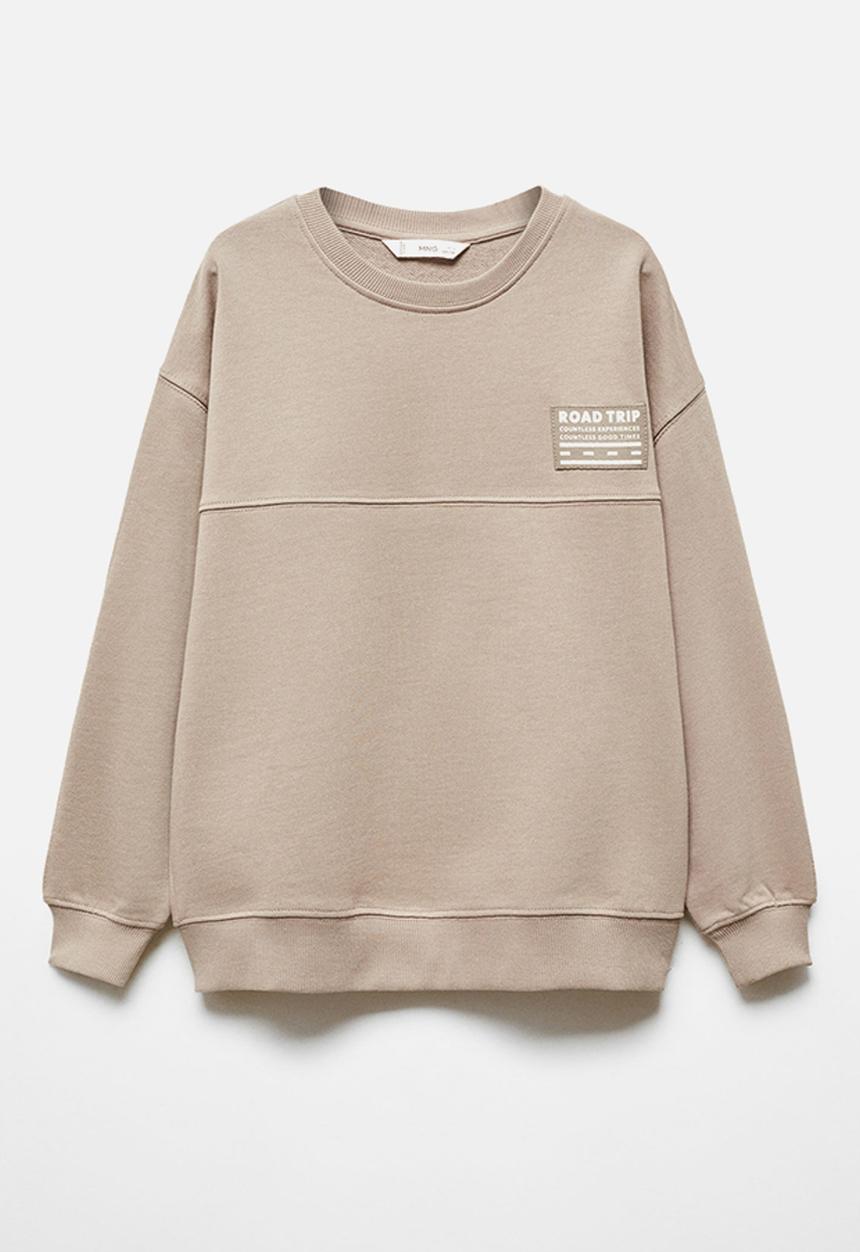 MANGO - Sweatshirt trip - light-brown