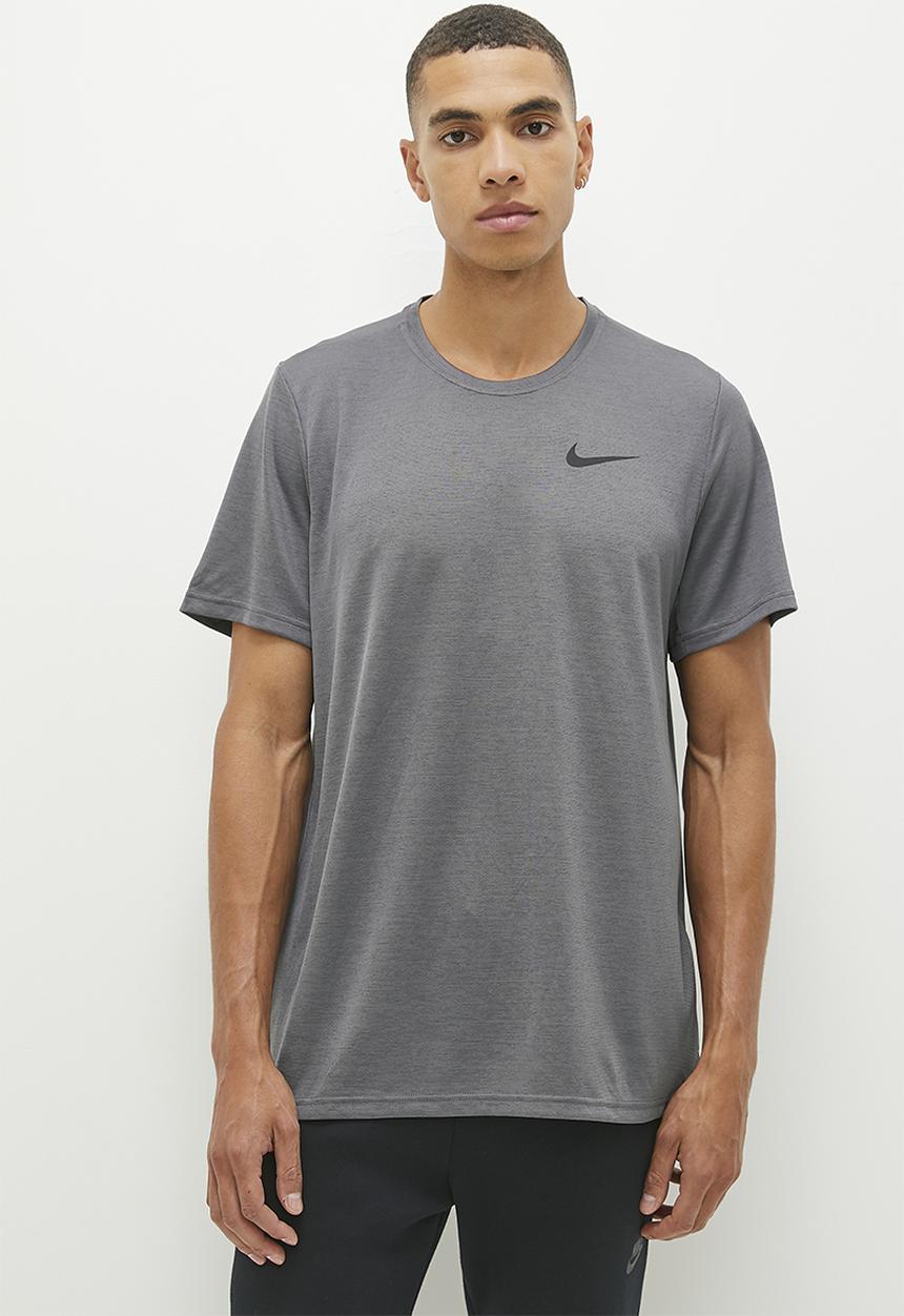 Nike - Miler  Dri-FIT UV Short-Sleeve Running Top - grey fog