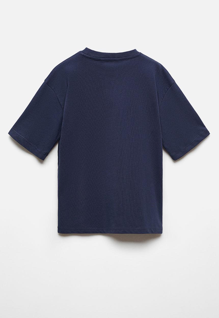 MANGO - T-shirt academy - navy