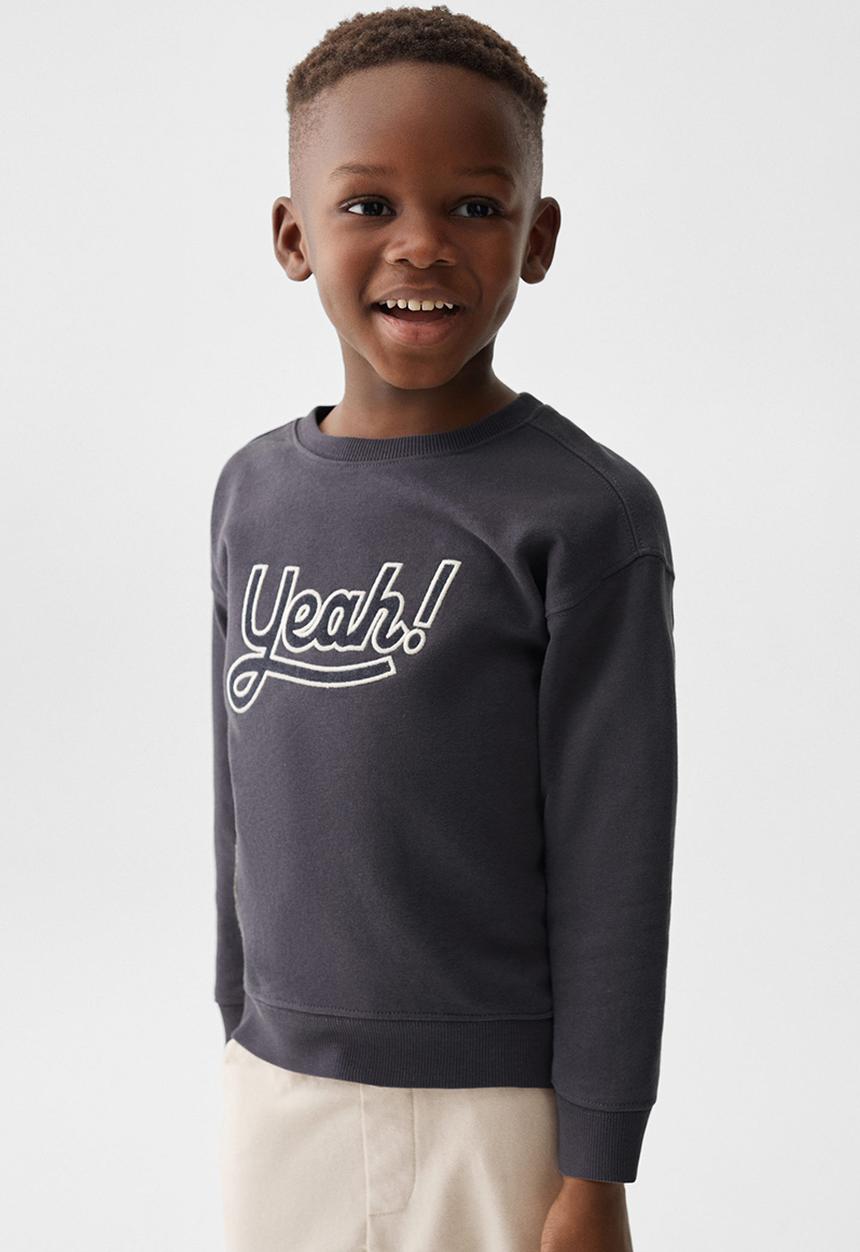 MANGO - Sweatshirt yeah - charcoal