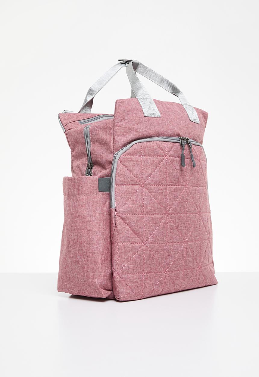 Pop Candy - Quilted nappy bag - dusty pink