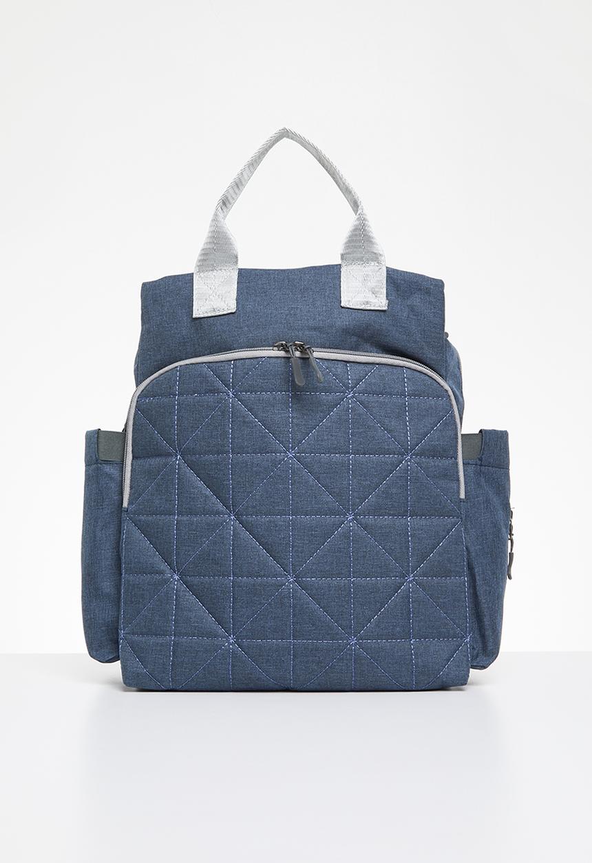 Pop Candy - Quilted nappy bag - blue