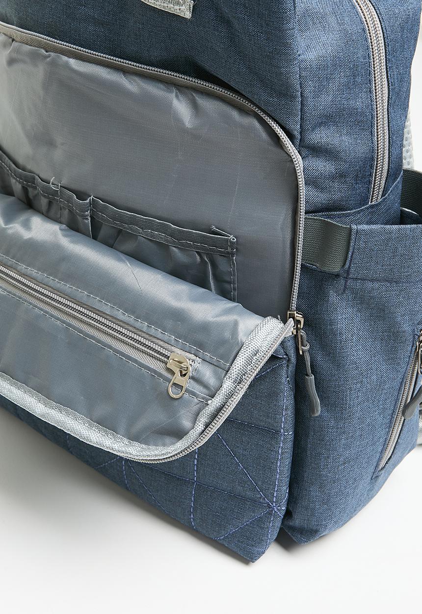 Pop Candy - Quilted nappy bag - blue