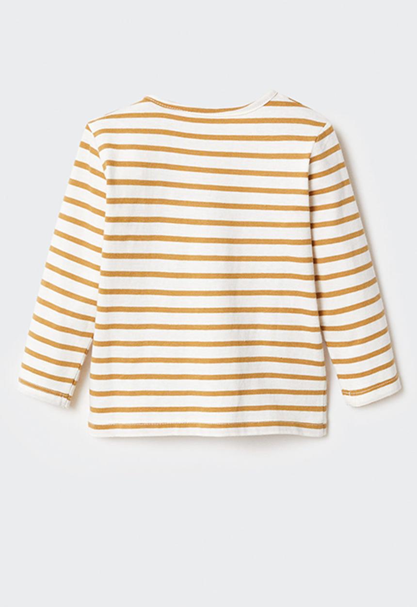MANGO - T-shirt stripes - offwhite