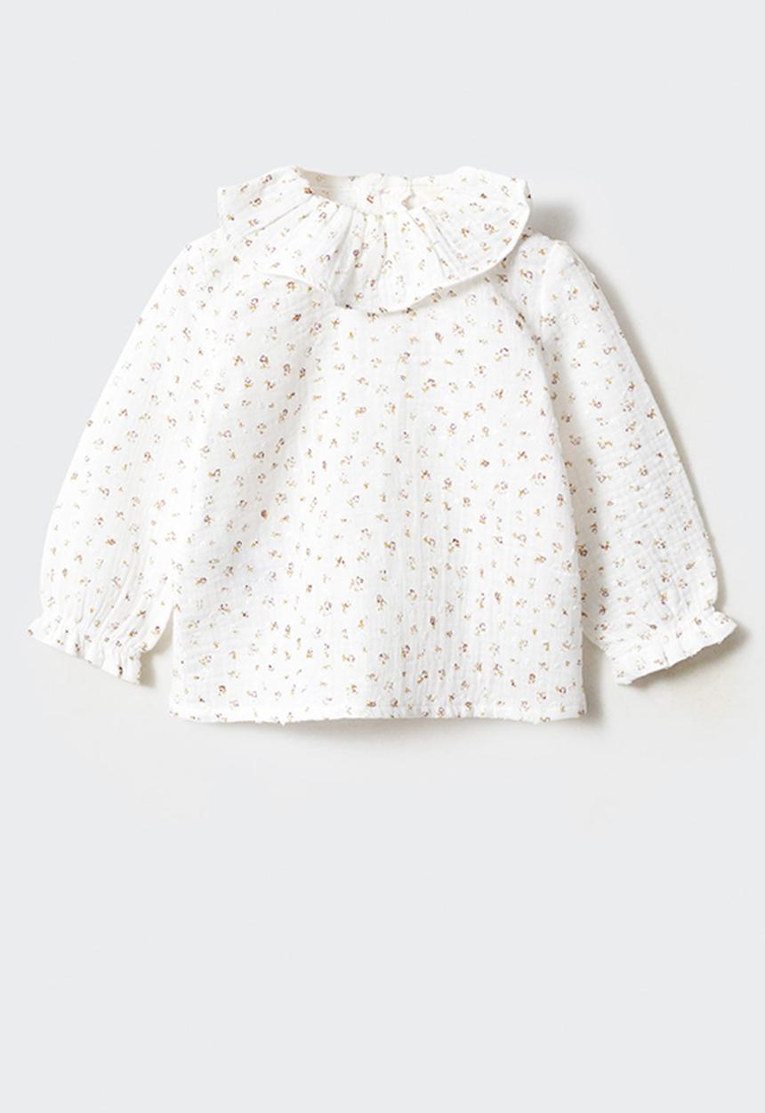 MANGO - Blouse rosi - offwhite