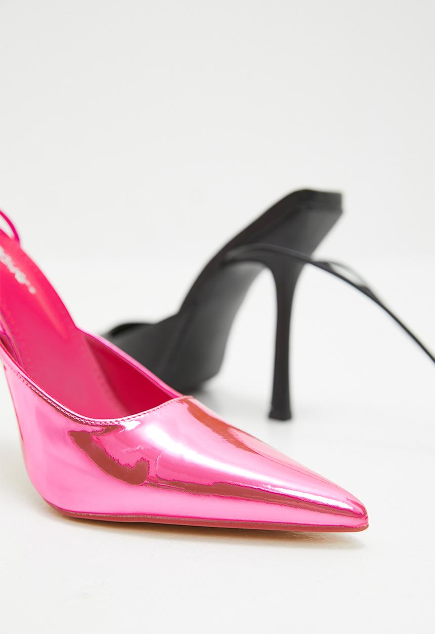 Public Desire - Verity wide fit heel - metallic pink
