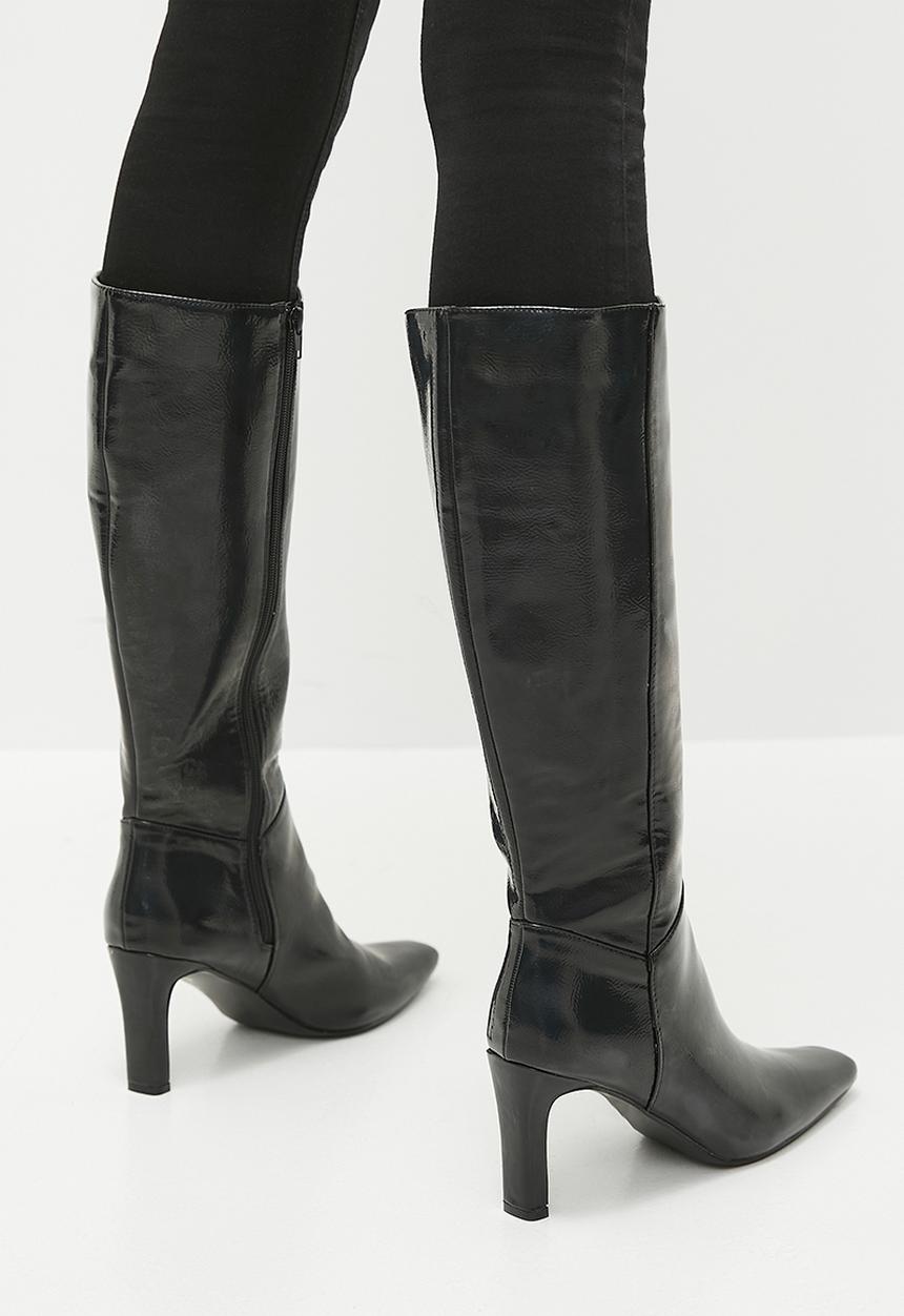 Public Desire - Pose textured boot - black