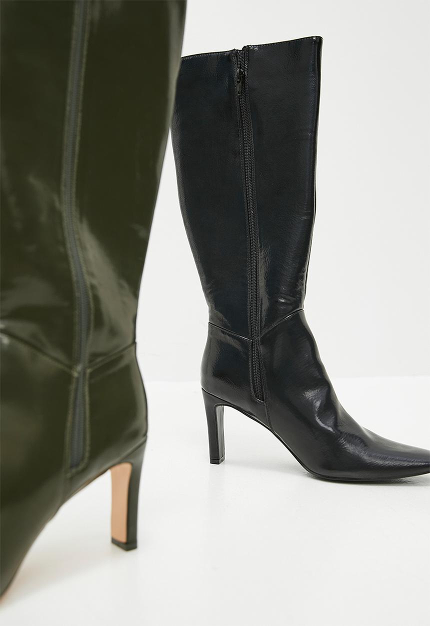 Public Desire - Pose textured boot - black