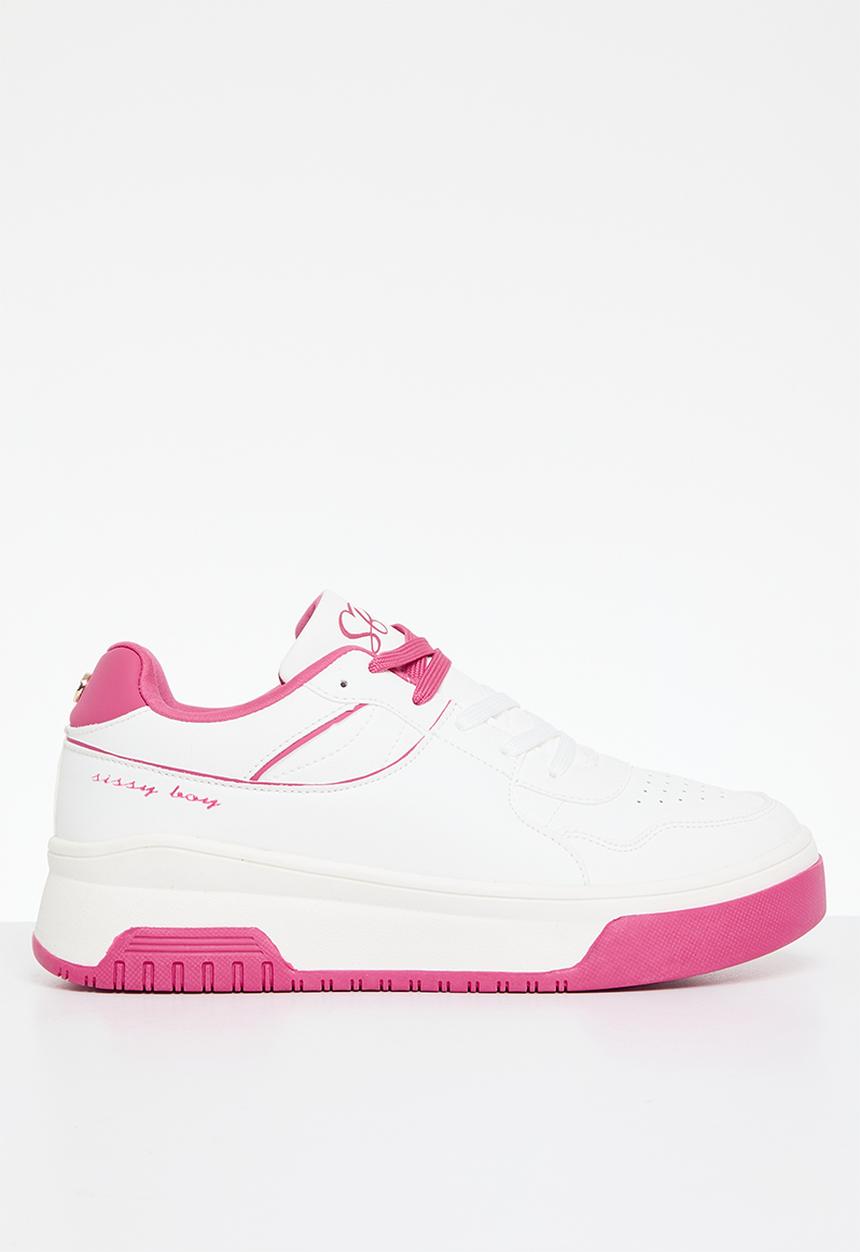 SISSY BOY - Fine lines sneaker - white/pink