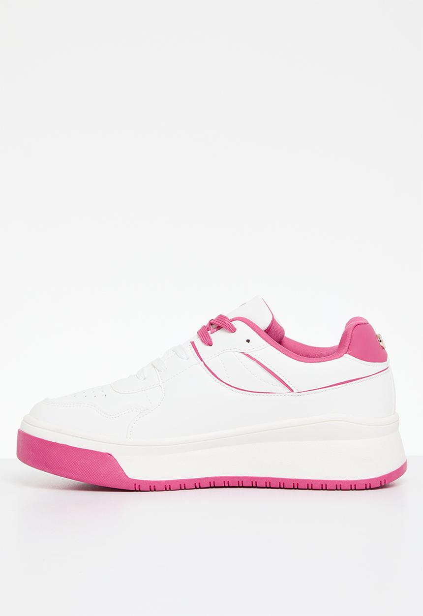 SISSY BOY - Fine lines sneaker - white/pink