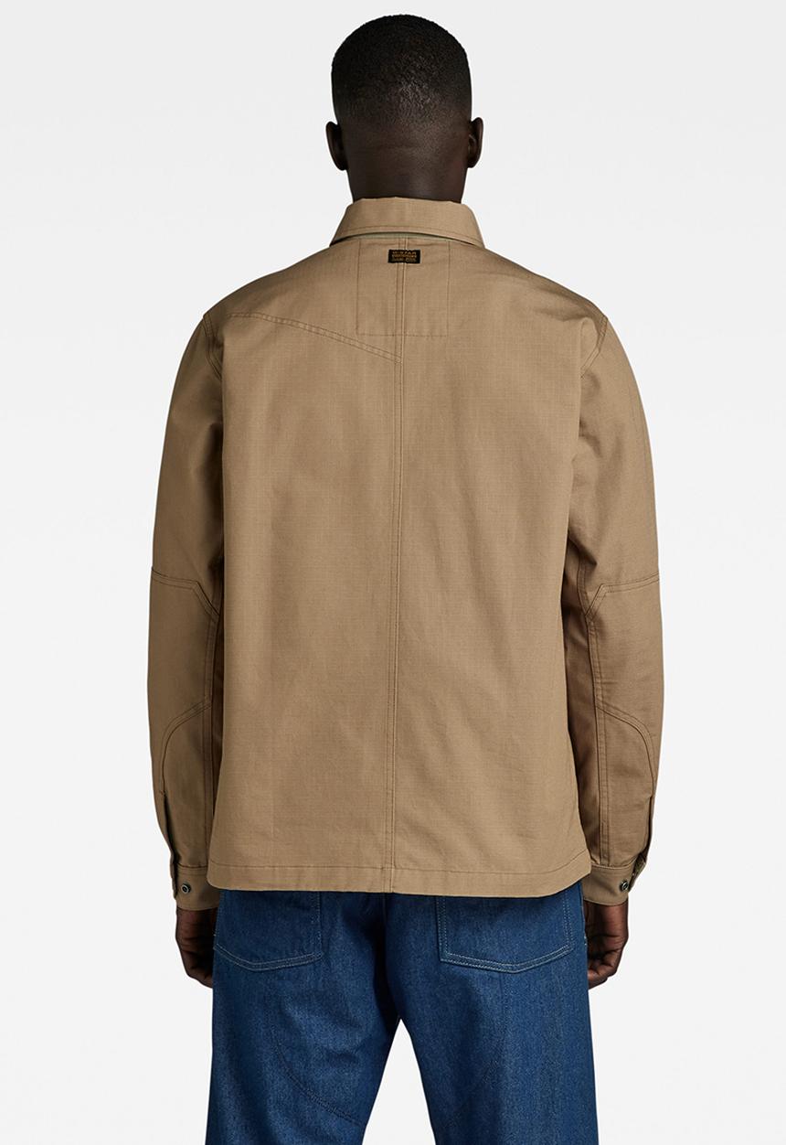 G-STAR - Waka overshirt Hammer ripstop r  - dk fawn