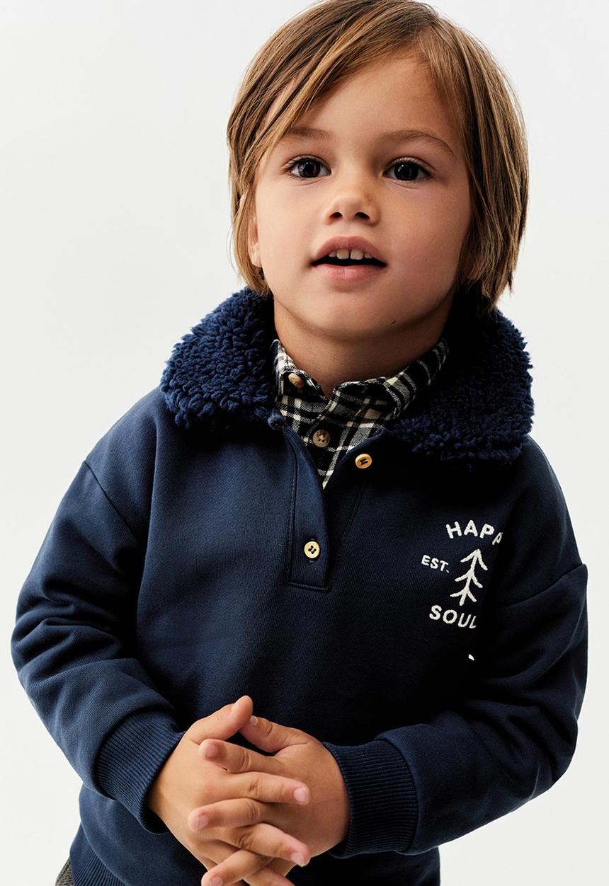 MANGO - Sweatshirt soul - navy