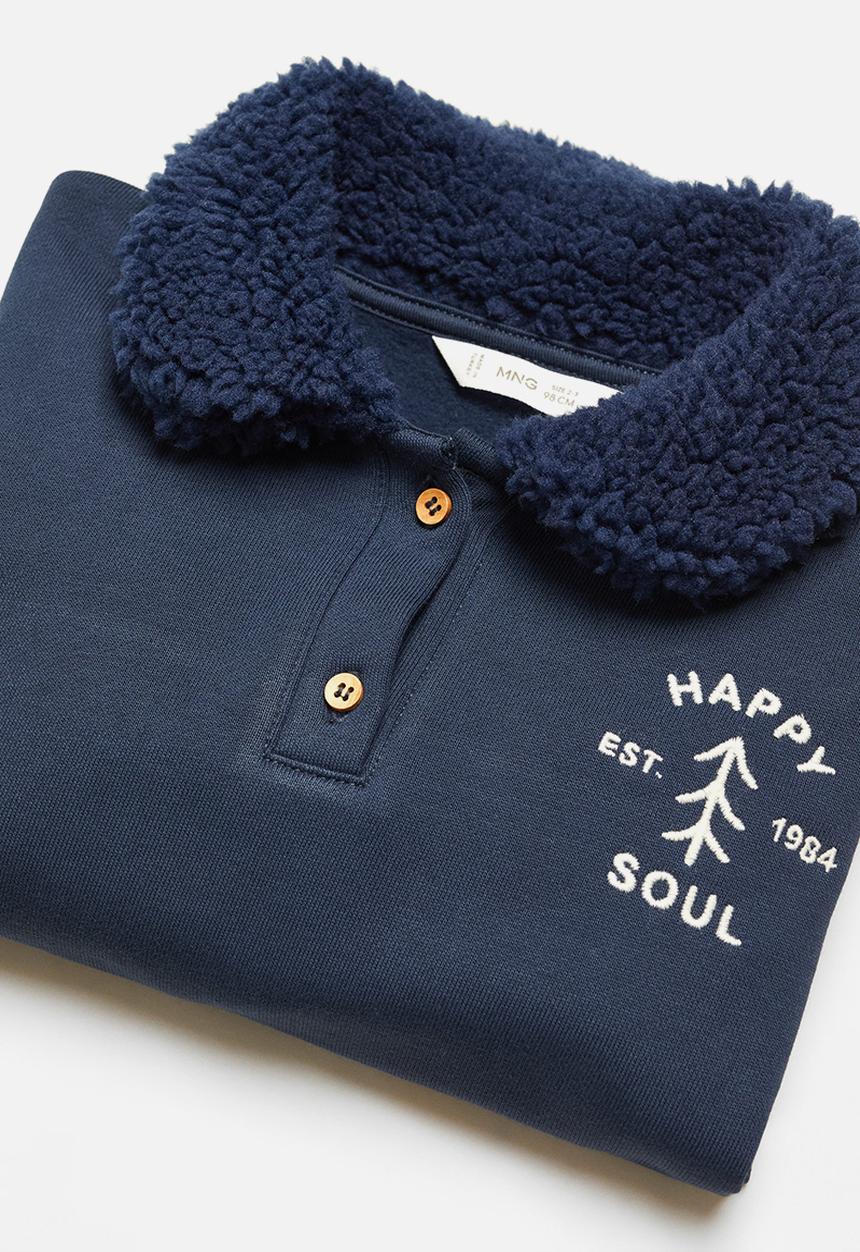 MANGO - Sweatshirt soul - navy