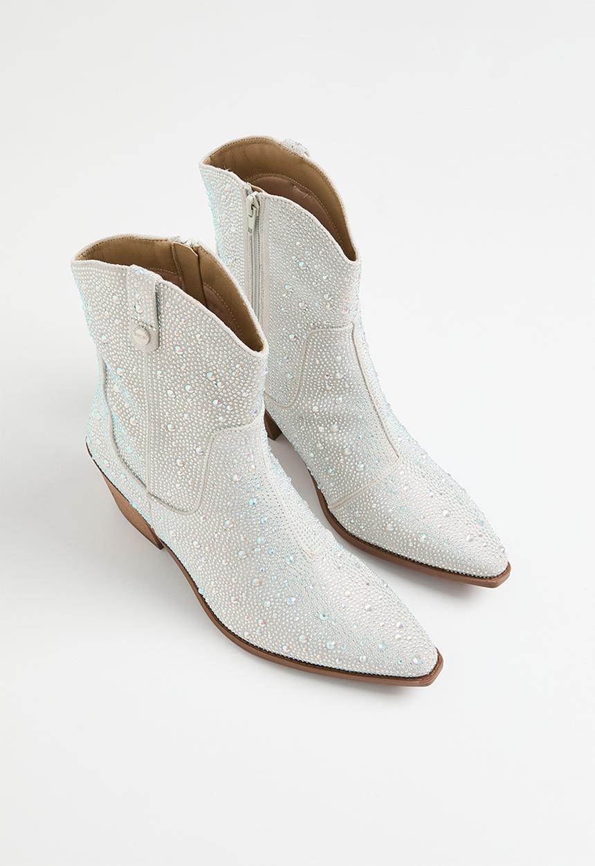 SISSY BOY - Starlight western ankle boot - silver