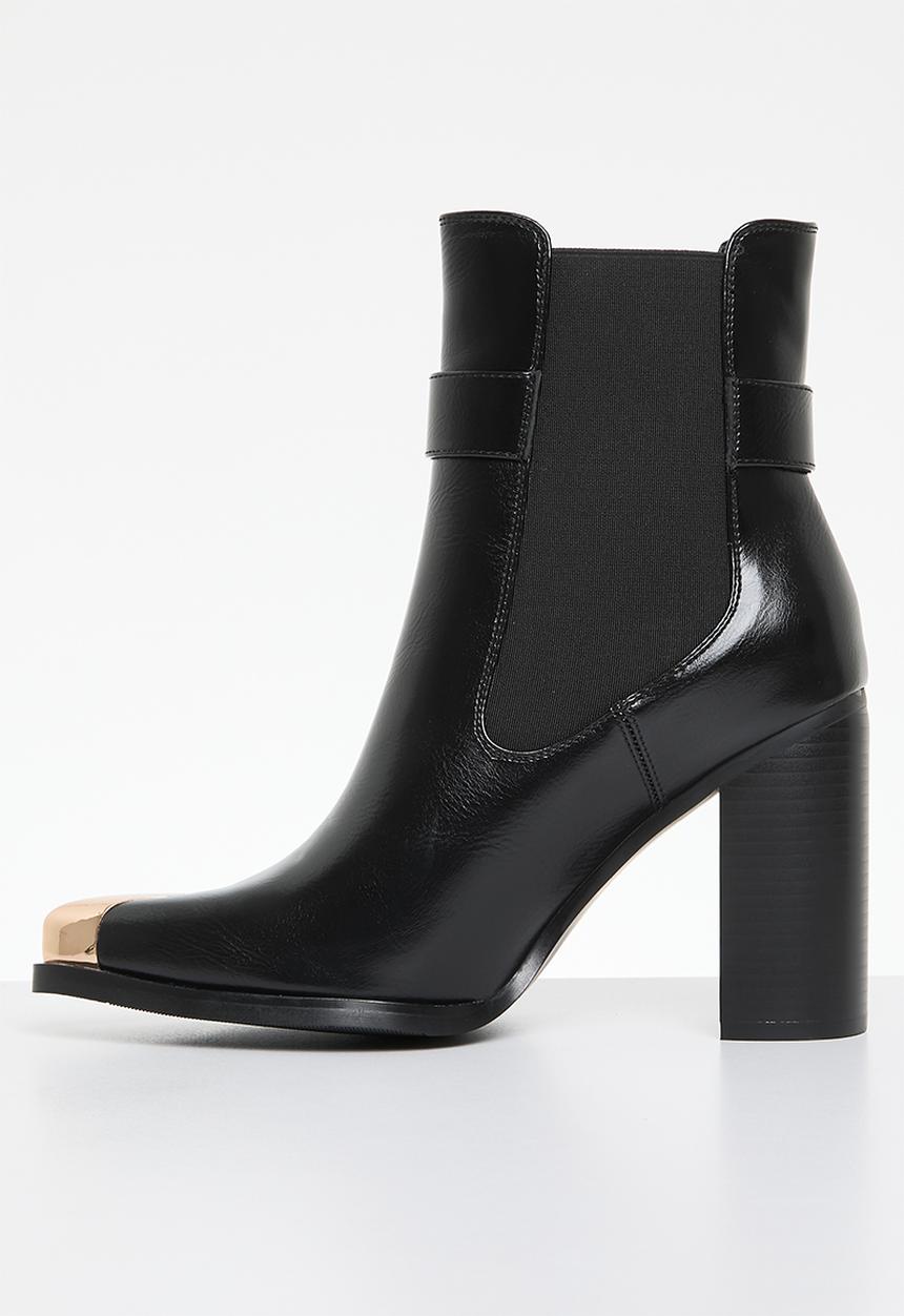 SISSY BOY - Tess block heel boot - black